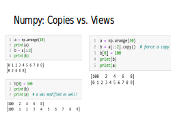 Numpy: Copies vs. Views